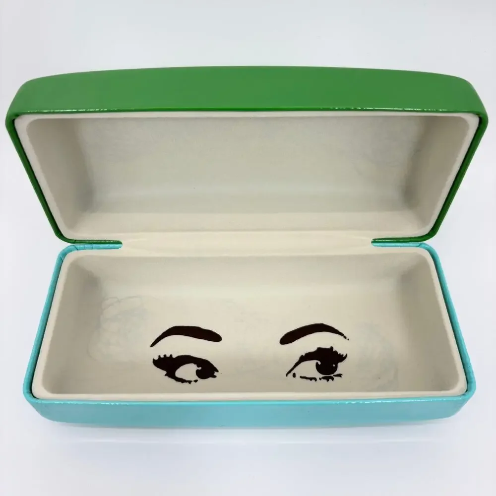 Kate Spade Sunglasses Case Eyeglasses Glasses Clamshell Hard Case w/ Cloth Only